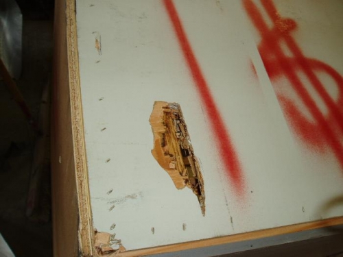 a little Roadway damage