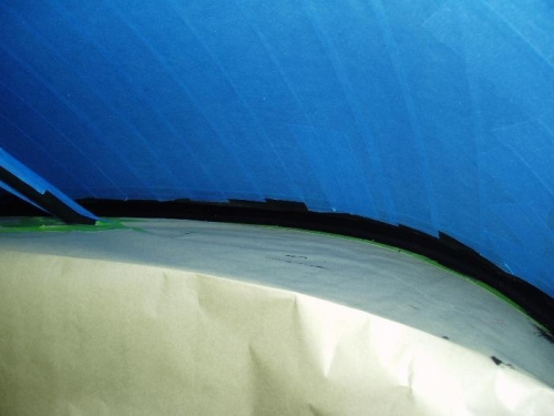 Its tough to see but thats the fillet on the inside of the windscreen