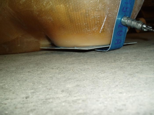 clamp system used to hold the rings in place