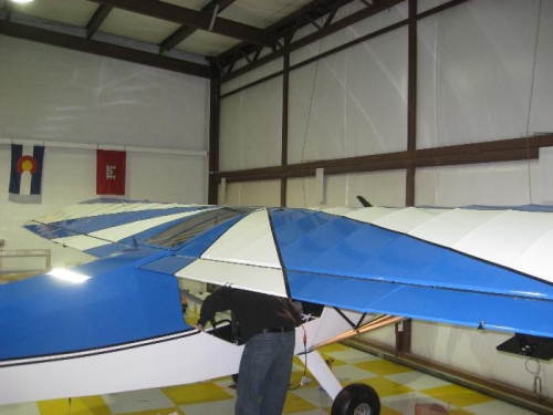 Rob working on interior