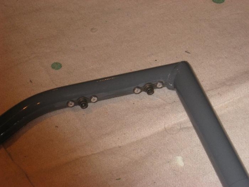 Elevator horn nut plates