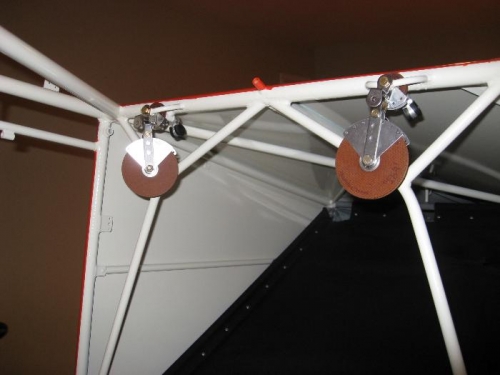 Aileron cable aft cockpit