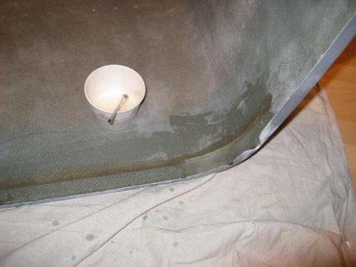 Fiberglas is a wonderful thing because you can easily fix mistakes