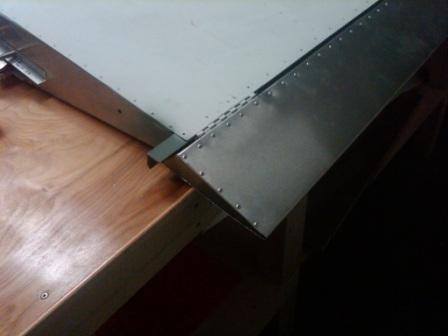 shaped and riveted rt. aileron