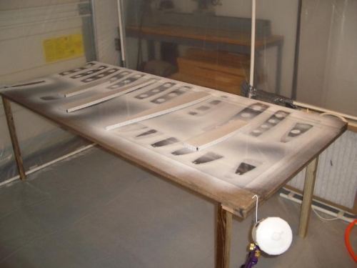 Paint Table in Booth