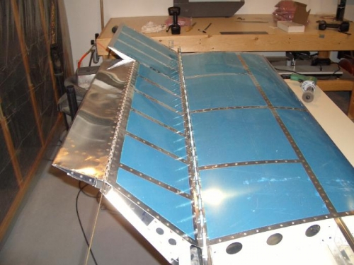 Left Elevator/Trim Tab Installed