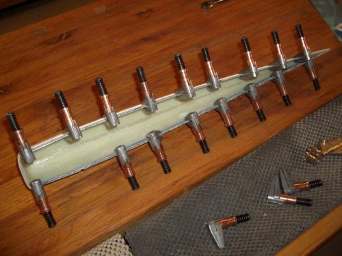 Rivet Backplates on Rudder Tip