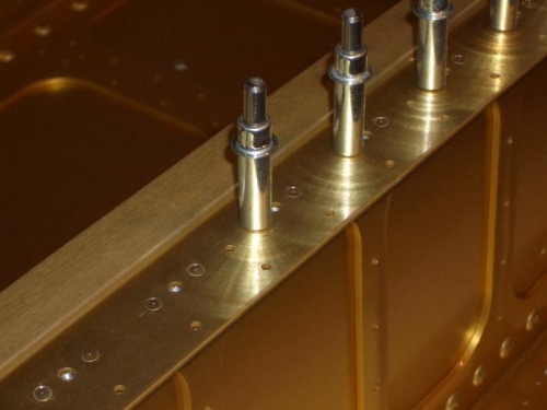 Nutplates Clecoed to Spar