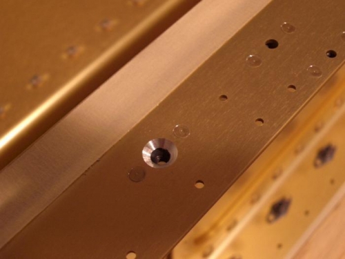 Countersunk Tank Screw Hole