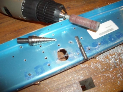 Aileron Push Rod Hole