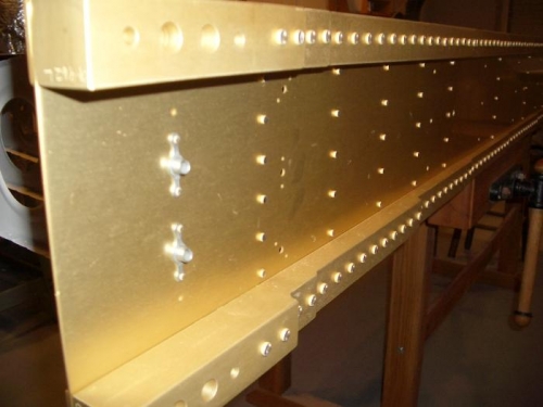 Ribs Riveted to Main Spar