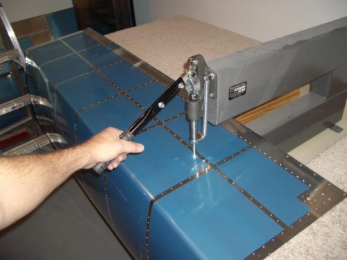 Dimpling Left Tank Skin