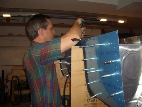 Drilling Out Temporary Rivets