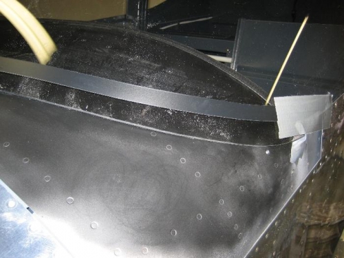 Fairing Location Marked With Tape