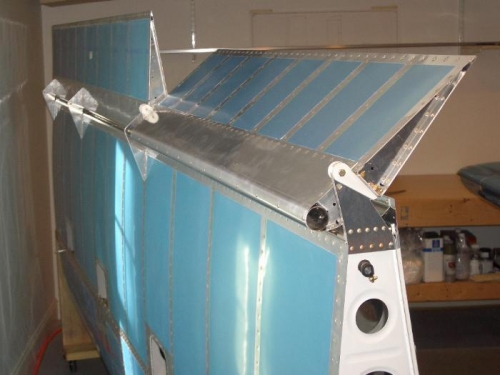 Right Wing Aileron & Flap Mounted