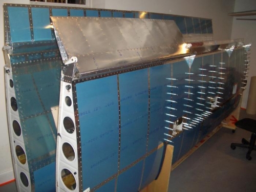 Left Wing Aileron Mounted