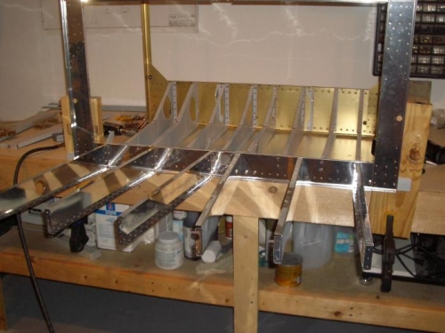 Ribs Riveted to Bulkheads