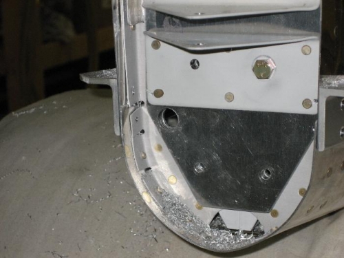 Rudder Wiring Hole