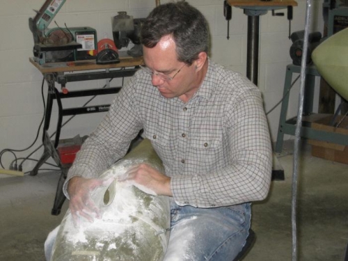 Rough Sanding Wheelpant Fairing