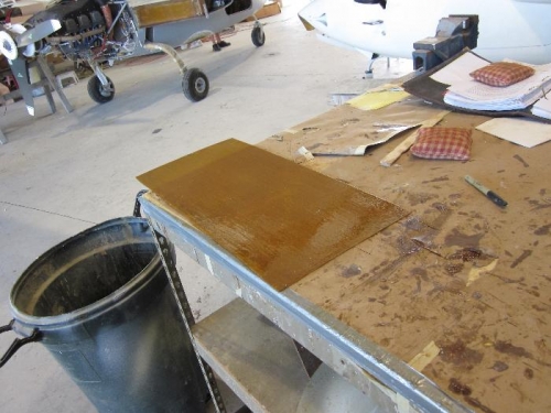 Back of sump tank