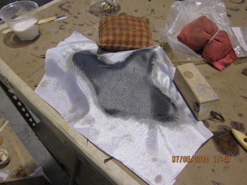 Carbon fiber layed up over aluminum