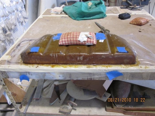 Epoxying sump tank cover (on bottom)