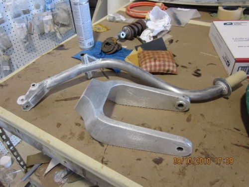 Nose gear leg and fork