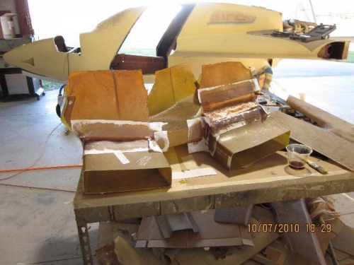 plenum being fabricated