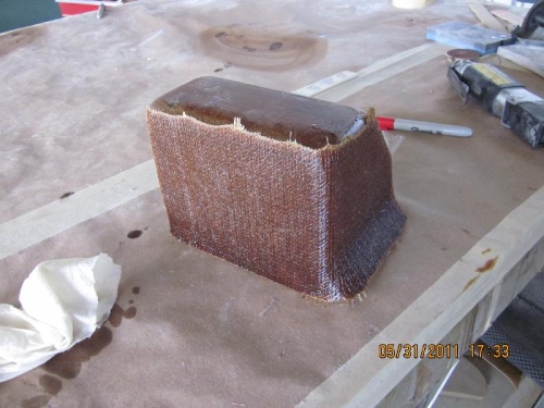 Rudder bellcrank cover reinforced