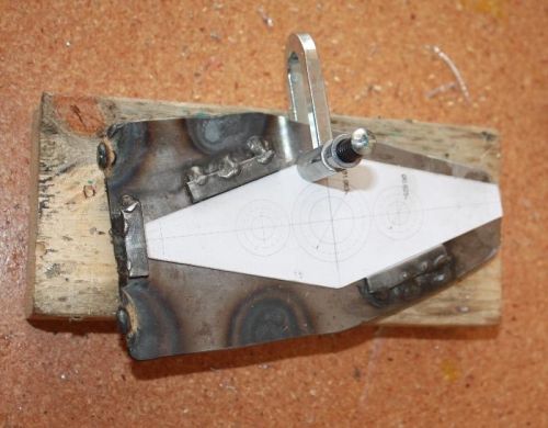 Dual purpose jig, bracket side up.