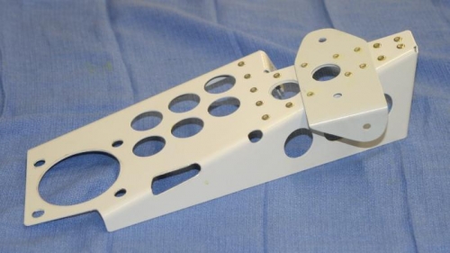 Assembled cable mount.