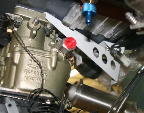 Installed cable mount.