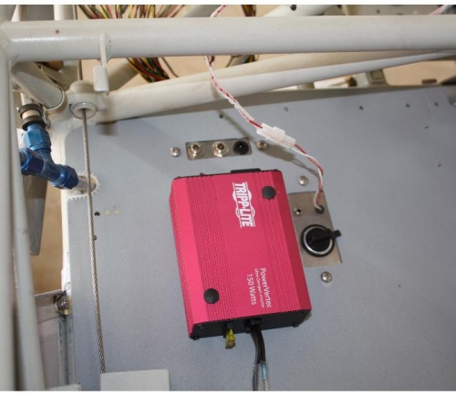 Floorboard, panels and inverter in place.