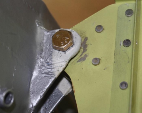 5/16 inch bullet bolt in place.