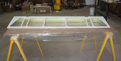 Aileron with anti-chafe tape.