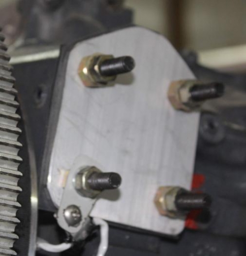 Governor block off plate.