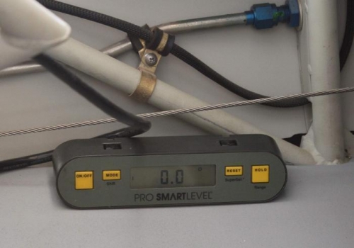 Fuselage level between stations B & C.