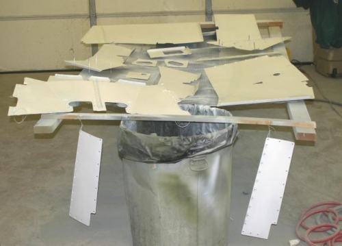 A simple version of a paint rack.