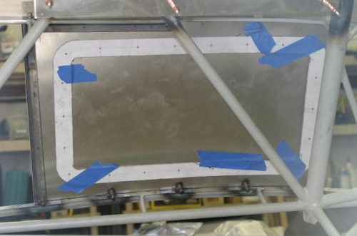 Skylight Frame Being Fitted