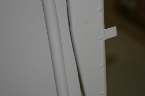 The aft door rear edge after trimming.