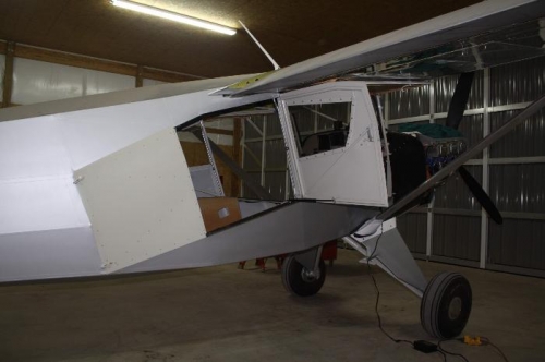 Baggage doors and window in place.