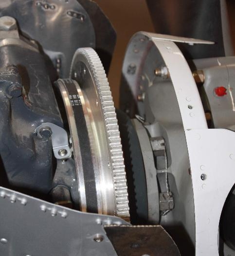 Prop hub safety wired, new electronic ignition bracket.