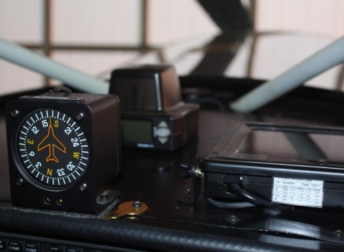 Compass deviation correction card.