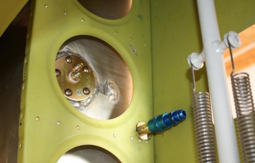 Main tank inflow from aux fuel pump.