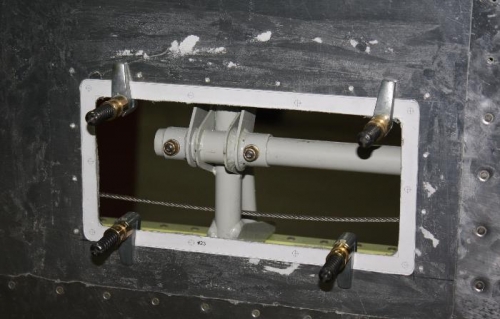 Ring centered in wing skin access hole.