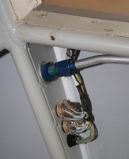 Left rear intercom jacks.