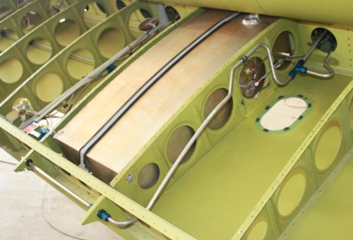 Aft and outboard vent line run.