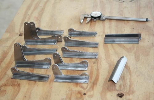 New Avipro hinges after drilling out pilot holes.