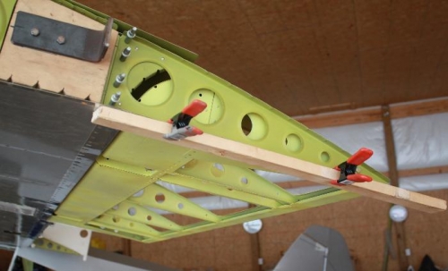 Aileron positioning.