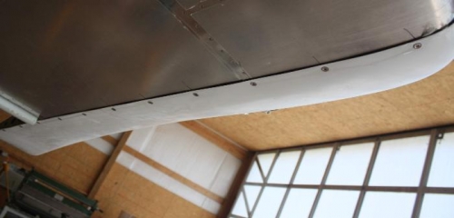 Installed wingtip showing less scalloping.